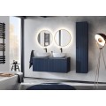 Závěsná skříňka pod umyvadlo Santa Fe s deskou 120 cm tmavě modrá