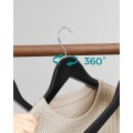 Sada dřevěných ramínek Pulo 10 ks černá