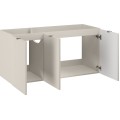 Závěsná skříňka Bella Cashmere s deskou 140 cm kašmírová