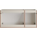 Závěsná skříňka Bella Cashmere s deskou 140 cm kašmírová