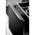 Závěsná skříňka SantaFe Domi s deskou a umyvadly 120 cm černá