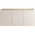 Závěsná skříňka Luxor Beige Sky se zápustným umyvadlem 120 cm béžová/dub olejovaný