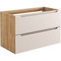Koupelnová sestava Luxor Beige Cloud se skříňkami a umyvadlem 120 cm dub olejovaný/béžová