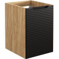 Koupelnová sestava Luxor Black Cloud se skříňkami a umyvadlem 120 cm černá/dub olejovaný