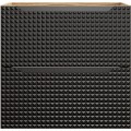 Koupelnová sestava Luxor Black Cloud se skříňkami a umyvadlem 120 cm černá/dub olejovaný