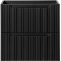 Závěsná skříňka Nova Black Sky3 se zápustným umyvadlem 80 cm bílá/černá