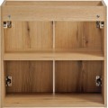 Závěsná skříňka Nova Oak s deskou a umyvadlem 120 cm dub coast evoke/bílá