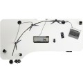 Elektricky nastavitelný psací stůl Kenpachi 160 cm bílý