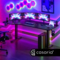Elektricky nastavitelný psací stůl Kenpachi 160 cm černý