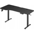 Elektricky nastavitelný psací stůl Kenpachi 160 cm černý