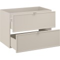 Závěsná skříňka pod umyvadlo Bella Cashmere I s deskou 80 cm kašmír