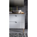 Umyvadlová skříňka Fiji s deskou a umyvadlem 60 cm dub coast evoke/bílá