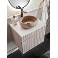 Závěsná skříňka Iconic se zápustným umyvadlem 80 cm kašmír