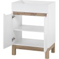 Koupelnová sestava Bali se zápustným umyvadlem a skříňkami 60 cm bílá/dub votan