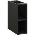 Koupelnová sestava Casad 80 cm s umyvadlem, skříňkami a zrcadlem černá/dub wotan