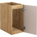 Závěsná skříňka Luxor Beige Trust s deskou a umyvadlem 120 cm černá/dub olejovaný
