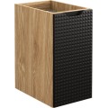 Koupelnová sestava Luxor Black 90 cm s umyvadlem a skříňkami černá/dub olejovaný