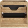 Koupelnová sestava Luxor Black 90 cm s umyvadlem a skříňkami černá/dub olejovaný