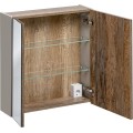 Koupelnová sestava SantaFe 80 cm se skříňkami, umyvadlem a zrcadlem taupe/dub santa fe vintage