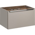 Koupelnová sestava SantaFe 80 cm s umyvadlem, skříňkami a zrcadlem taupe/dub santa fe vintage