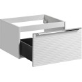 Závěsná skříňka pod umyvadlo Leonardo s deskou 90 cm bílá/dub sherman