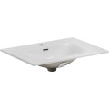 Závěsná skříňka Luxor Black se zápustným umyvadlem 70 cm černá