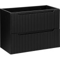 Závěsná skříňka pod umyvadlo Nova Black I s deskou 80 cm černá