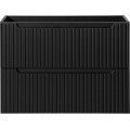 Závěsná skříňka pod umyvadlo Nova Black I s deskou 80 cm černá