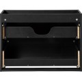Závěsná skříňka pod umyvadlo Nova Black I s deskou 80 cm černá