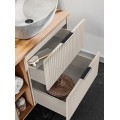 Závěsná skříňka pod umyvadlo Adele Cashmere s deskou 80 cm kašmír