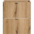 Závěsná skříňka pod umyvadlo Nova Oak s deskou 50 cm dub coast evoke