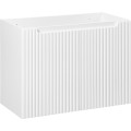 Závěsná skříňka pod umyvadlo Nova White II s deskou 80 cm bílá/dub coast evoke