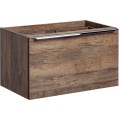 Závěsná skříňka Santa Fe s deskou a umyvadlem 80 cm dub santa fe vintage
