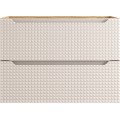 Závěsná skříňka pod umyvadlo Luxor Beige II s deskou 120 cm béžový/dub olejovaný