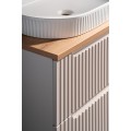 Závěsná skříňka pod umyvadlo Nova Cashmere II s deskou 80 cm kašmír
