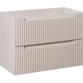 Závěsná skříňka pod umyvadlo Nova Cashmere II s deskou 80 cm kašmír