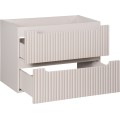 Závěsná skříňka pod umyvadlo Nova Cashmere II s deskou 80 cm kašmír