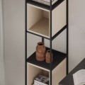 Knihovna Houseland Vale Mini černá/pískovec