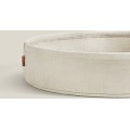 Kulatý konferenční stolek Vasagle Moris 75 cm krémový/béžový