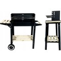 Zahradní gril na dřevěné uhlí BBQ1012 černý