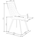 Designová židle K450 šedá