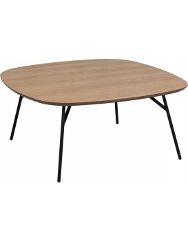 Konferenční stolek Caracas 90 cm dub olejovaný/černý