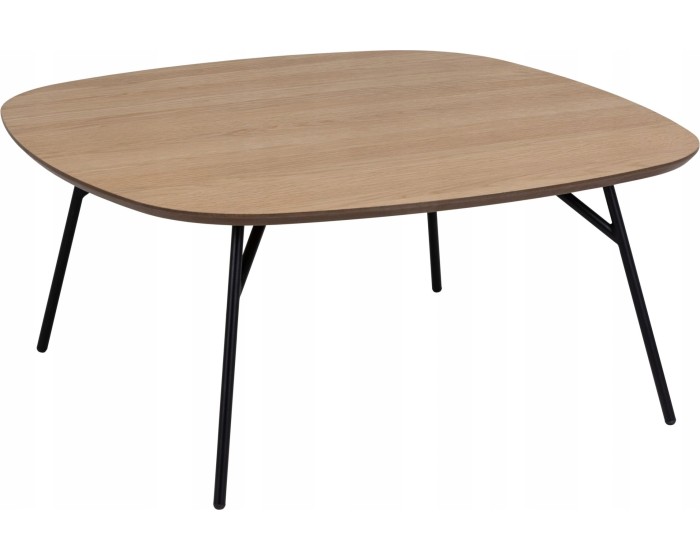 Konferenční stolek Caracas 90 cm dub olejovaný/černý