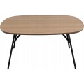 Konferenční stolek Caracas 90 cm dub olejovaný/černý
