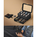 Úložný box na hodinky Leslie černý