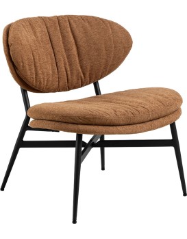 Designové křeslo Burma lounge terakota/černé