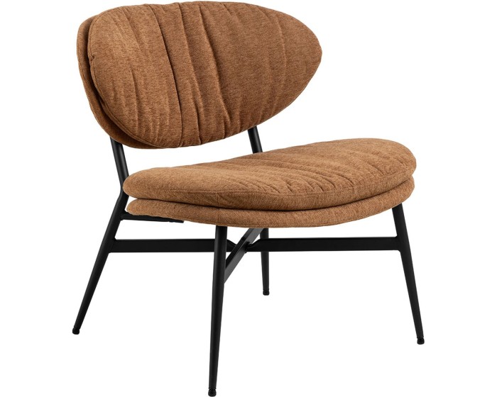 Designové křeslo Burma lounge terakota/černé