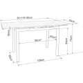 Rozkládací jídelní stůl Brandley 110/170 cm dub artisan/černý mat
