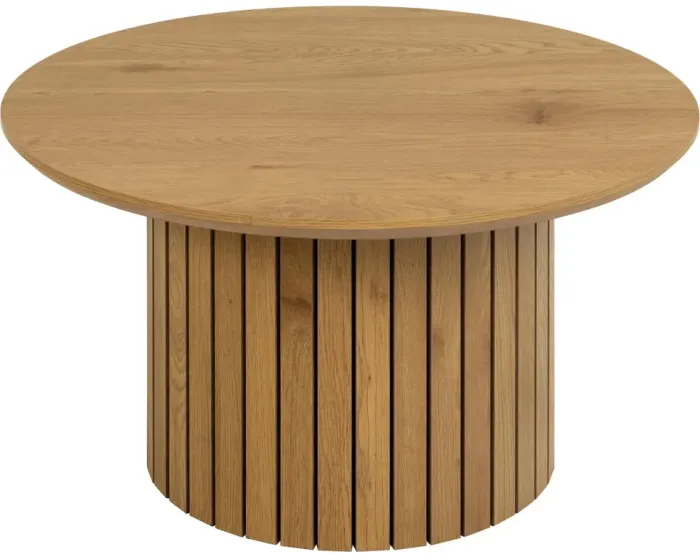 Kulatý konferenční stolek Yale 80 cm dub divoký