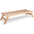 Lavice BREEZIO 01 140 cm z masivu/zelená